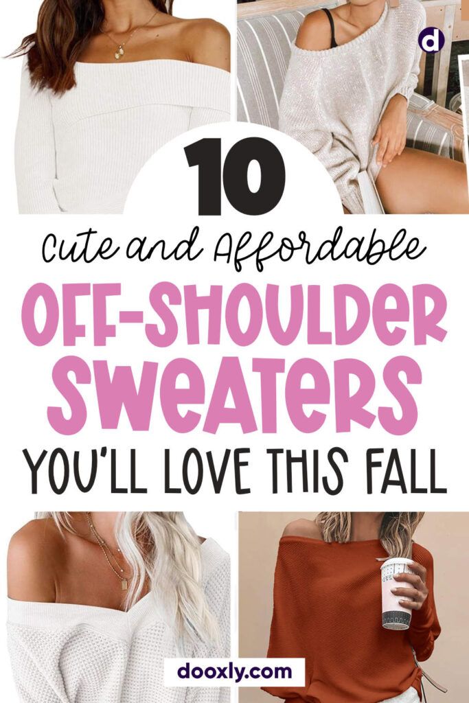Affordable Off-Shoulder Sweaters for Cute Fall Outfit