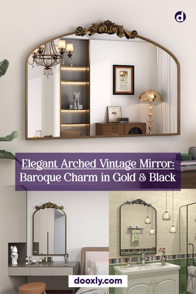 Elegant Arched Vintage Mirror Ideas